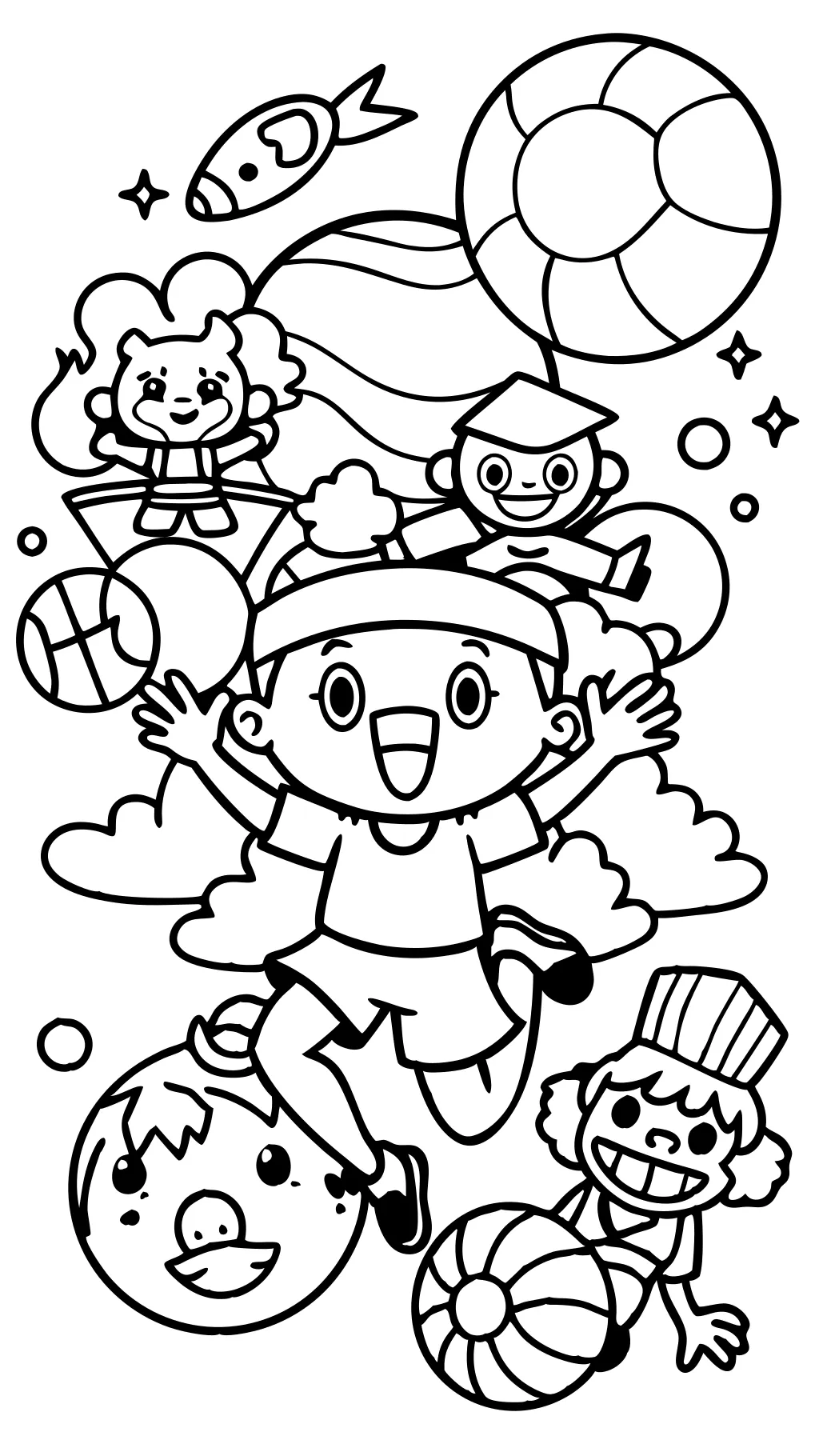 coloring sports pages